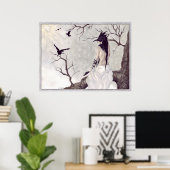 Oiseaux d'une affiche en plumes (Bureau à domicile)