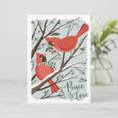 Oiseaux d'une carte de vacances sans photo (Debout devant)