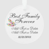 Oiseaux d'une famille de plumes - Ornement d'amis (dos)