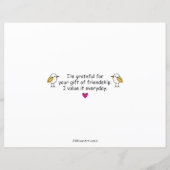 Oiseaux D'Une Feuille Papier Plat Feather_Flat 11" (Dos)