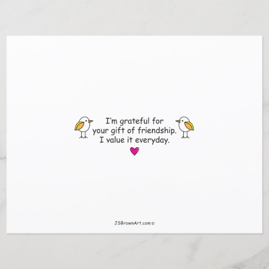 Oiseaux D'Une Feuille Papier Plat Feather_Flat 11" (Dos)