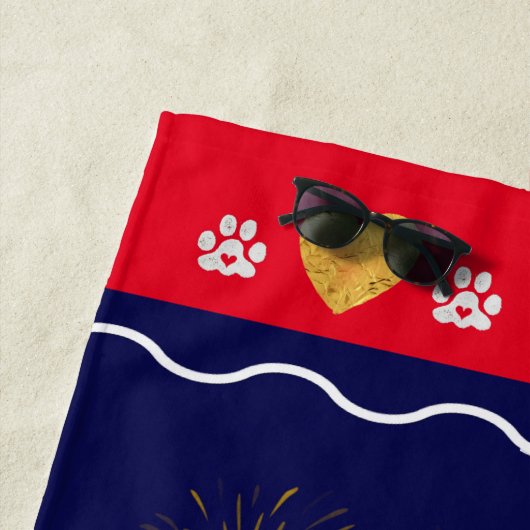 OISEAUX D'UNE SERVIETTE DE PLAGE (En situation)