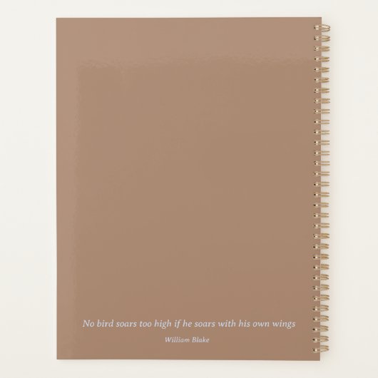 Oiseaux Élégants Aquarelle Initiales Inspiration (Dos)