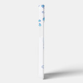 Oiseaux et cage aqua bleu nom coque iphone (Verso / Droite)