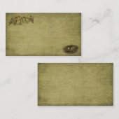 Oiseaux et carte de visite élégants et artistiques (Devant / Derrière)