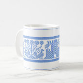 Oiseaux et châteaux Mug de café (Devant gauche)