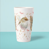 Oiseaux et Dandelion Graines Latte Mug