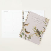 Oiseaux et feuille, mariage romantique rose (Devant avec enveloppe)