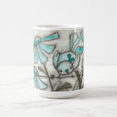 Oiseaux et fleurs/bleu de Laguna - tasse (Centre)