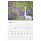 Oiseaux et fleurs calendrier de 12 mois (Mar 2027)