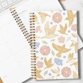Oiseaux et Fleurs Dessinés à la Main Hebdomadaire