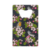 Oiseaux et fleurs en noir (Devant)