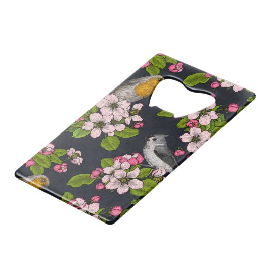 Oiseaux et fleurs en noir (Dos Angle)