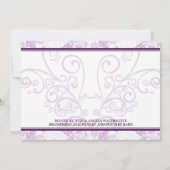 Oiseaux et fleurs Invitation à la douche nuptiale (Dos)