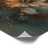 Oiseaux Et Fleurs Oiseaux Imprimer Poster (Coin)