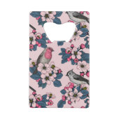 Oiseaux et fleurs roses (Dos)