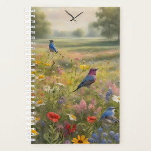 Oiseaux et Fleurs sauvages dans le pays