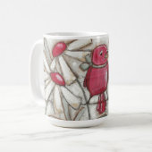 Oiseaux et fleurs - tasse de rouge d'Apple (Devant gauche)