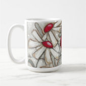 Oiseaux et fleurs - tasse de rouge d'Apple (Gauche)
