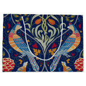 Oiseaux et fleurs, William Morris Grand sac cadeau (Dos)
