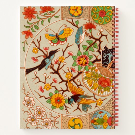 Oiseaux et papillons Carnet Spiral (Dos)