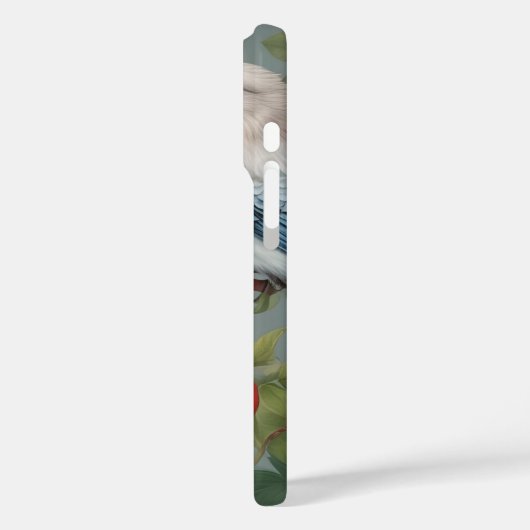 Oiseaux et Rose iPhone 16 Pro Coque (Verso / Gauche)