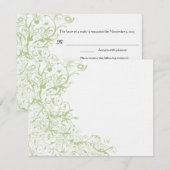 Oiseaux et torrents #28 Green Hydrangea RSVP (Devant / Derrière)