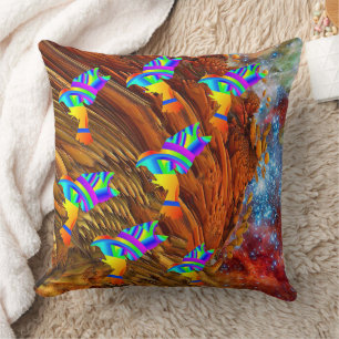 Oiseaux Étoiles Lancer Oreiller