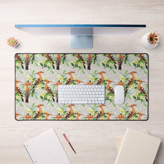 Oiseaux Exotiques Sur La Dentelle (Bureau 1)
