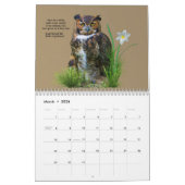 Oiseaux fabuleux calendrier de 12 mois (Mar 2026)