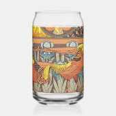 Oiseaux, faisans d'or & Irise Art Nouveau (Gauche)