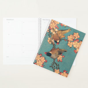 Oiseaux Fleurs Hokusai Art Japonais