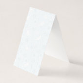 Oiseaux & Fleurs Pastel Tente Porte Cartes d'Affic (Back)