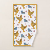 Oiseaux floraux (Serviette à main)
