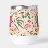 Oiseaux floraux dessinés à la main Abeilles Monogr (Gauche)