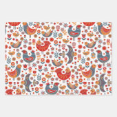 Oiseaux floraux géants Papier à enveloppement scan (Devant 2)