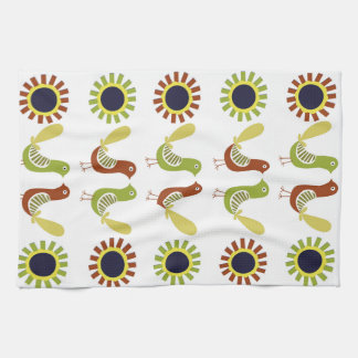 Oiseaux folkloriques polonais, serviettes de