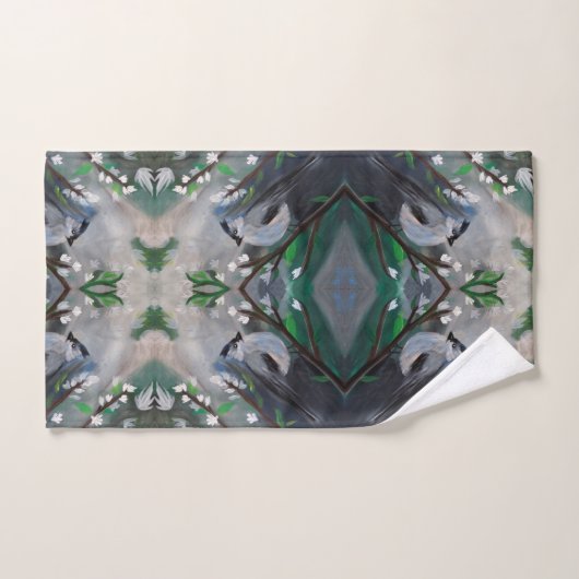 Oiseaux gris (Serviette à main)