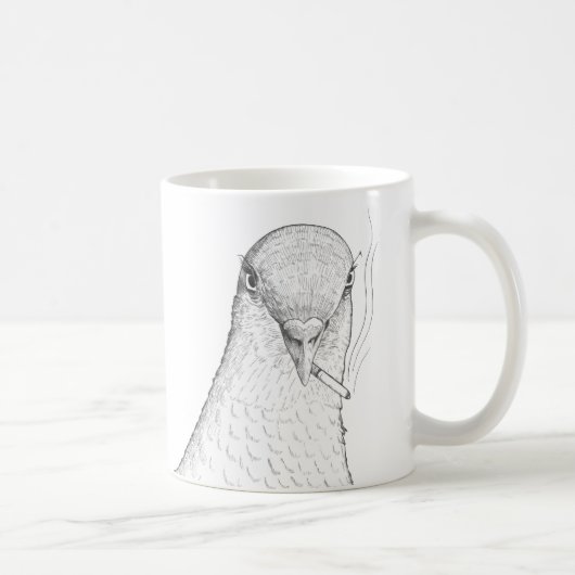 Oiseaux impairs de tasse de pigeon (gaucher) | (Droite)