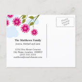 Oiseaux lunaires Faire-part mobiles (Dos)