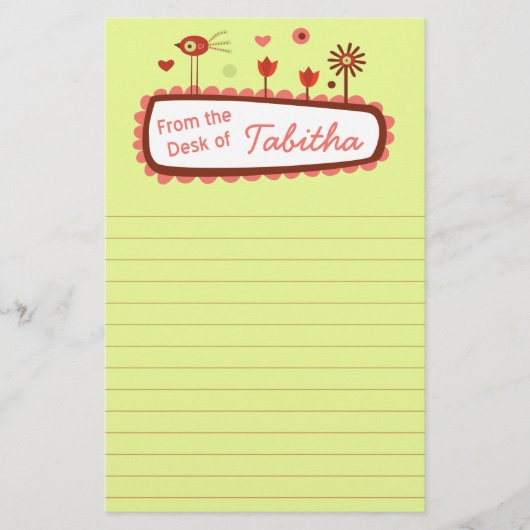 Oiseaux lunaires Papeterie (Devant)