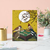 Oiseaux Mahjong jouant au jeu (Mariage)