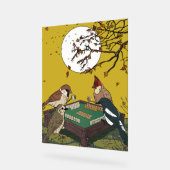 Oiseaux Mahjong jouant au jeu (Angle)