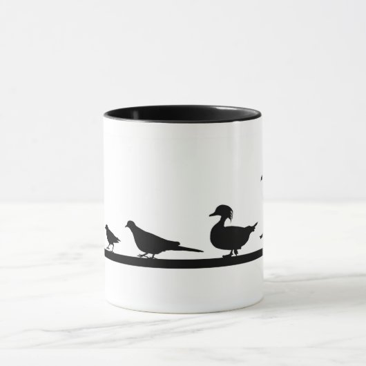 Oiseaux Marcher Mug (Centre)