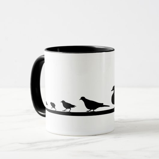 Oiseaux Marcher Mug (Devant gauche)