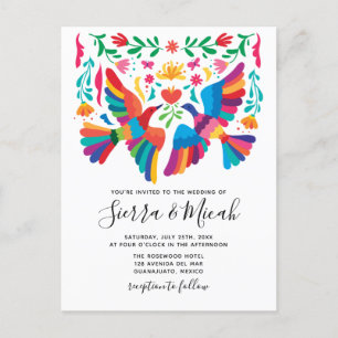 Oiseaux mexicains et Invitations floraux