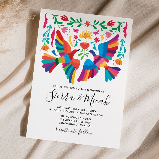 Oiseaux mexicains et Invitations floraux