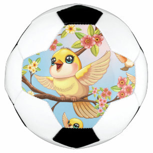 Oiseaux mignons et heureux parmi les fleurs du pri