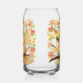 Oiseaux mignons et heureux parmi les fleurs du pri (Droite)