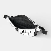 Oiseaux Motifs noirs et blancs sur les fleurs de c (Ouvrir)